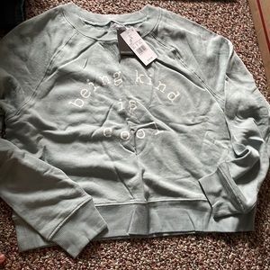 Being kind is cool cropped sweatshirt